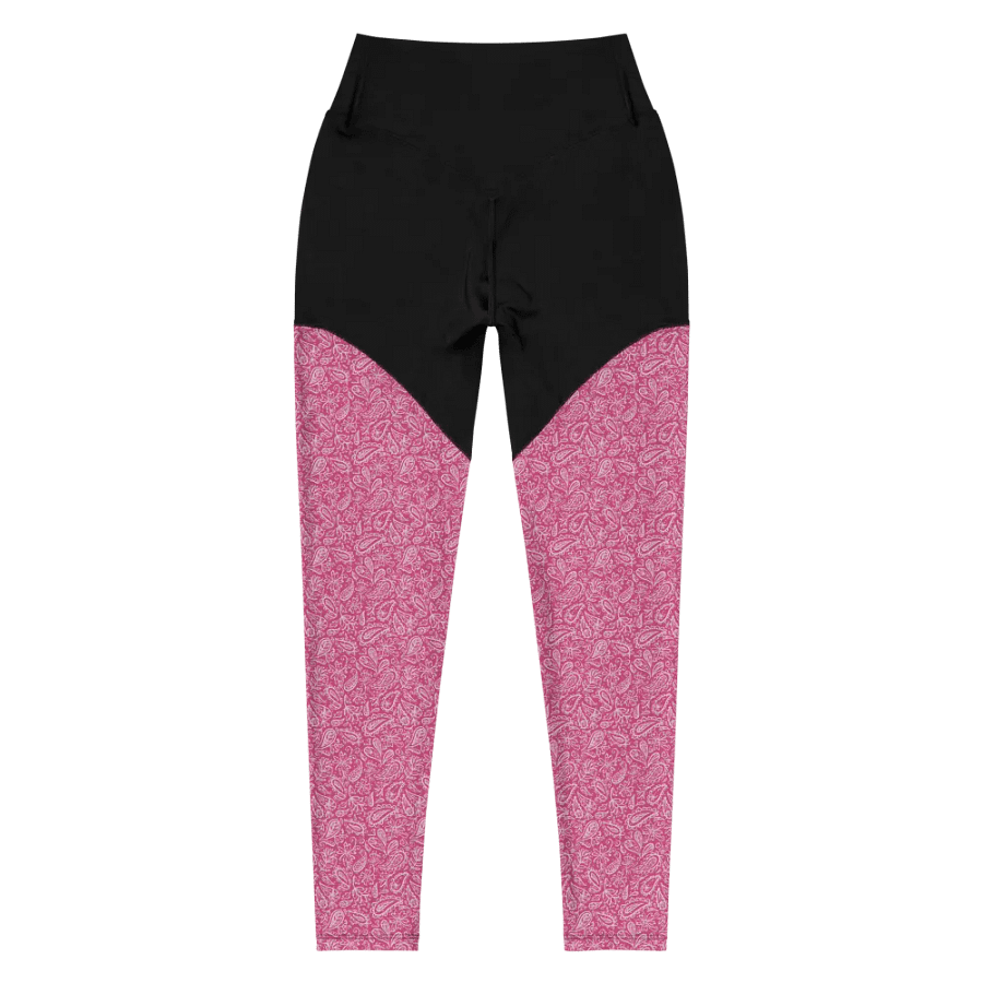 Dk Pink All-Over Print Sports Leggings product image (5)