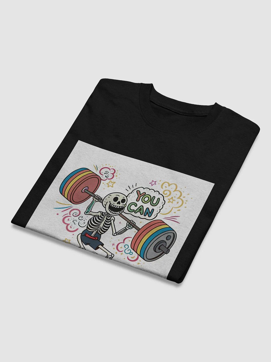 Rainbow Weightlifting Skeleton T-Shirt product image (36)