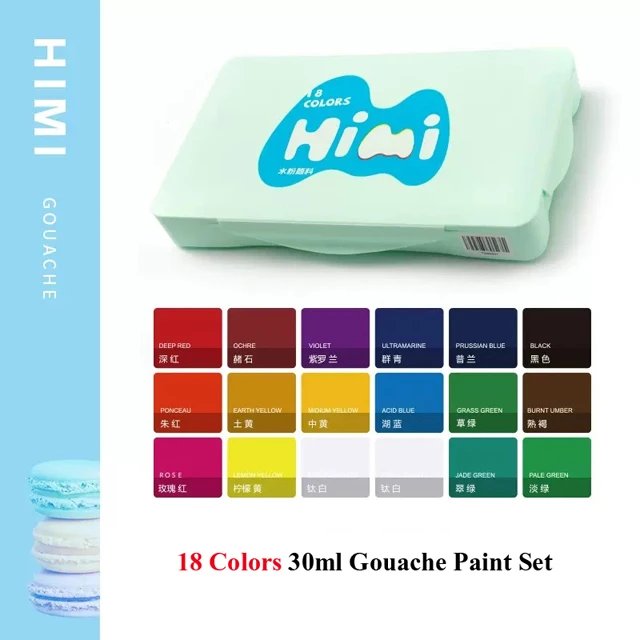 HIMI Gouache Paint Set: Gouache Artist Watercolor Paints & Palette Painting Art product image (2)