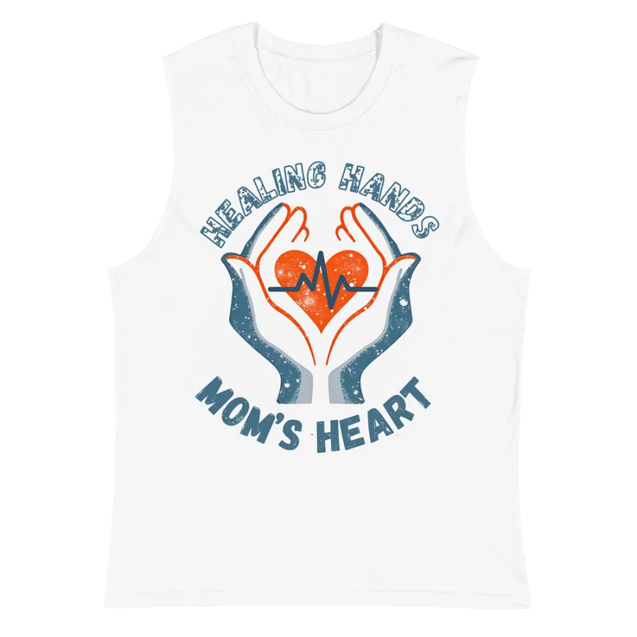 Healing Hands , moms Heartbeat Muscle Tank product image (6)