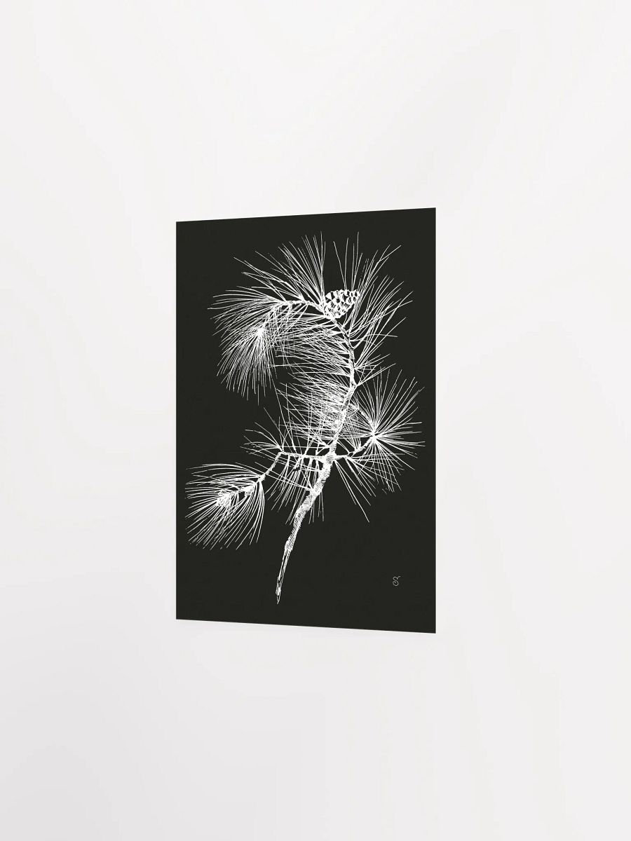 Whimsical Pine Branch Poster - Pine Branch Dark product image (2)