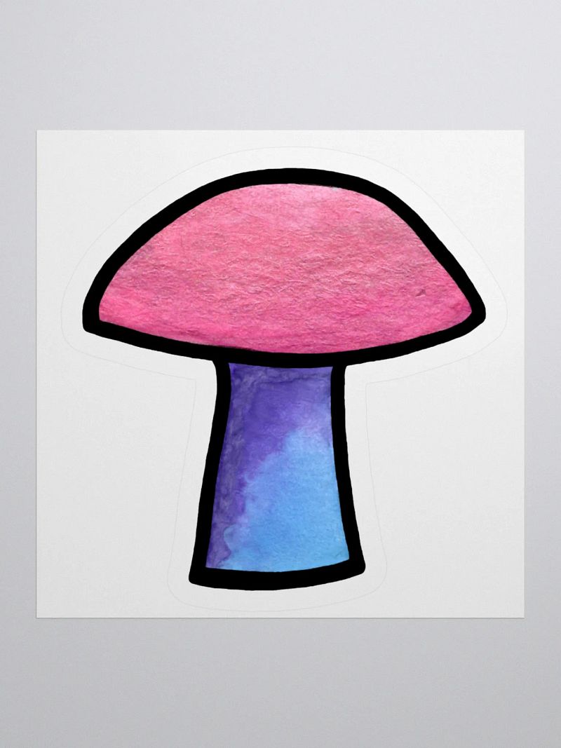 Gradient Mushie Sticker