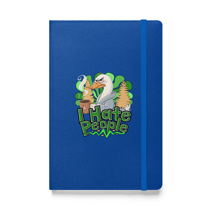 I Hate People Goose Quirky Hardcover Notebook product image (1)
