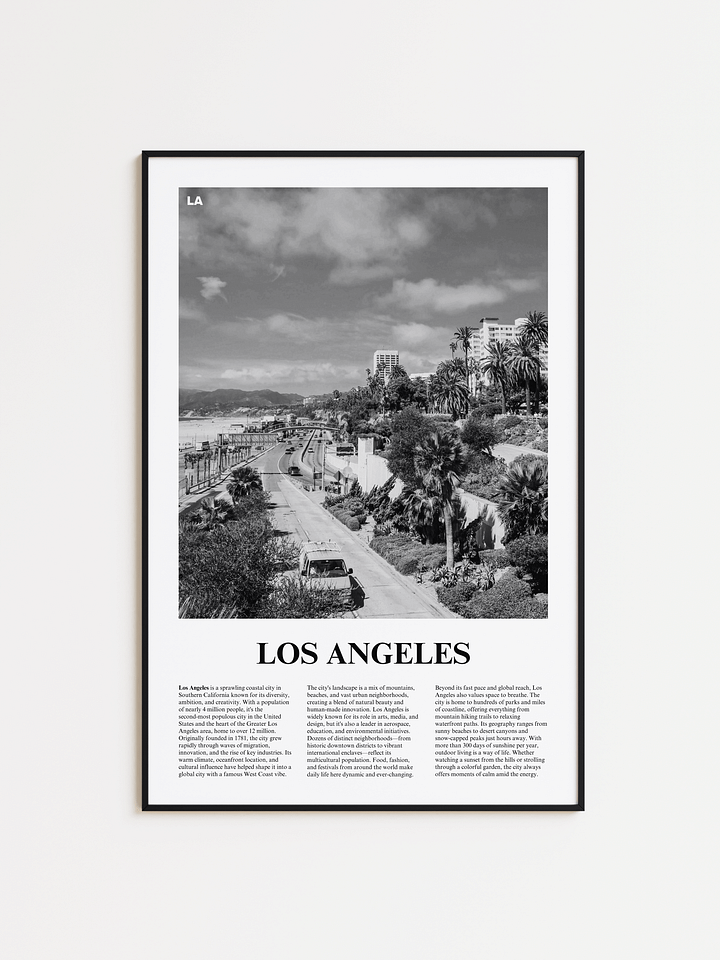 Los Angeles 03 Newspaper Poster product image (1)