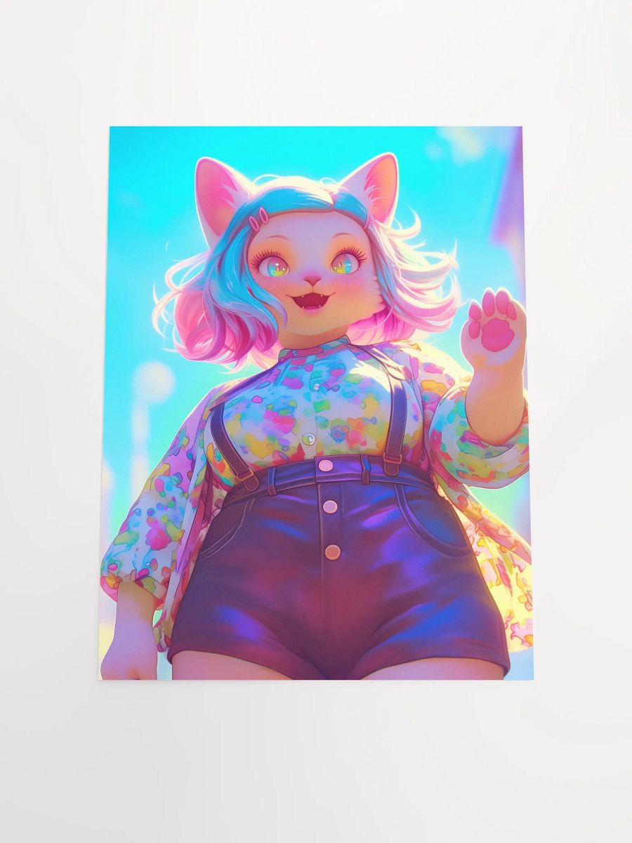 Whimsical Feline Wave Poster product image (7)