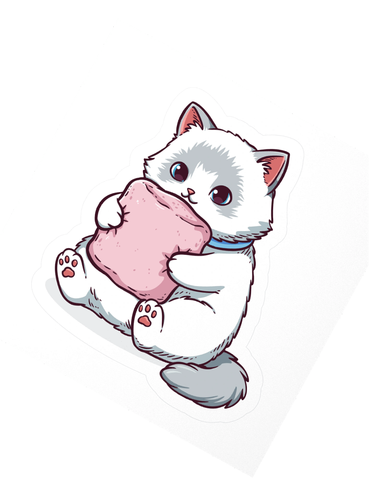 Ragdoll Kitten Marshmallow Stickers product image (5)