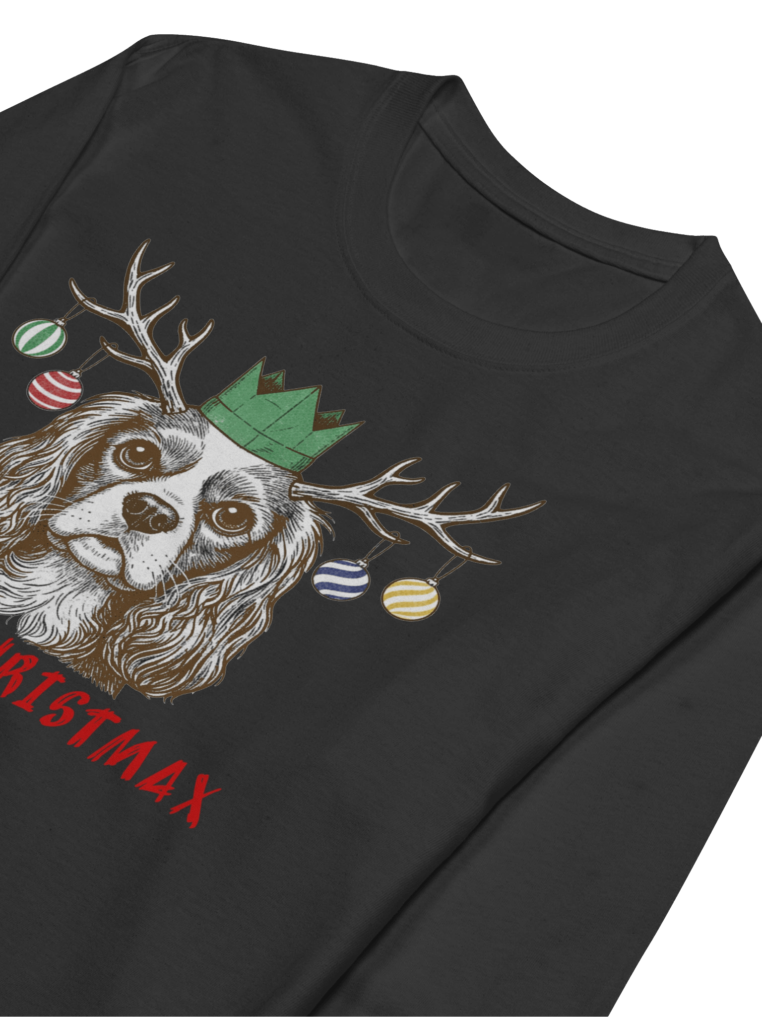 Merry ChristMax Long Sleeve Shirt with Red Text product image (6)