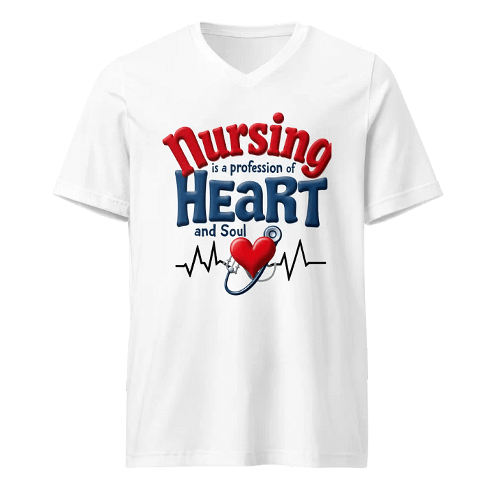 Heart and Soul Nursing V-Neck Tee product image (1)