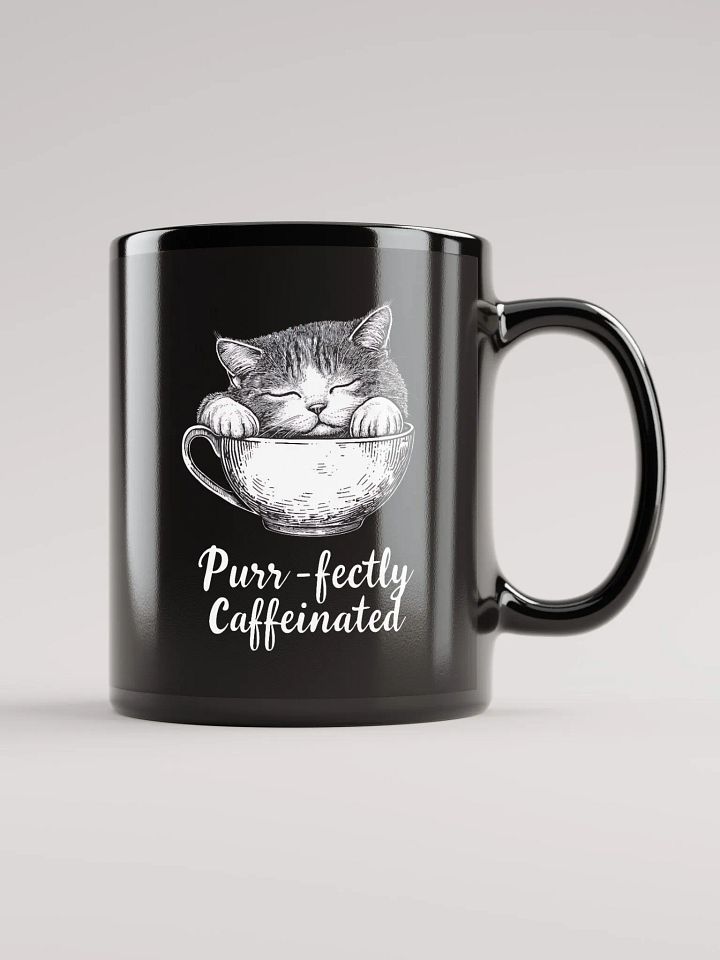 Purr-fectly Caffeinated Cat Lover Coffee Humor product image (2)