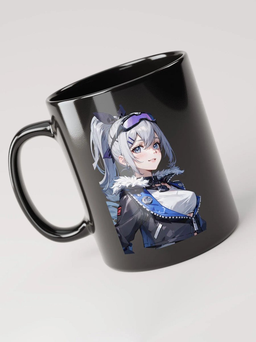 Black Glossy Mug - Silverwolf (Honkai Star Rail) product image (4)