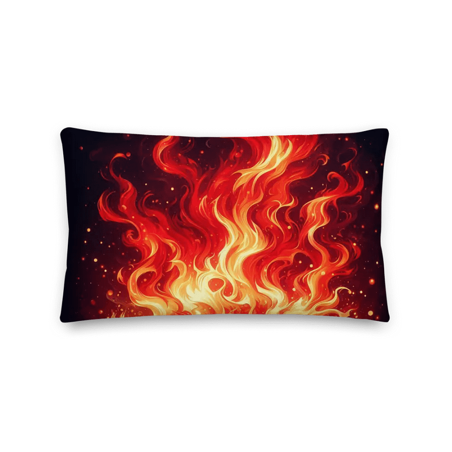 Inferno Blaze Premium Pillow | AI Design product image (2)