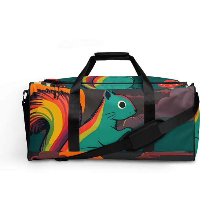 Rainbow Squirrel All-Over Duffle Bag product image (1)