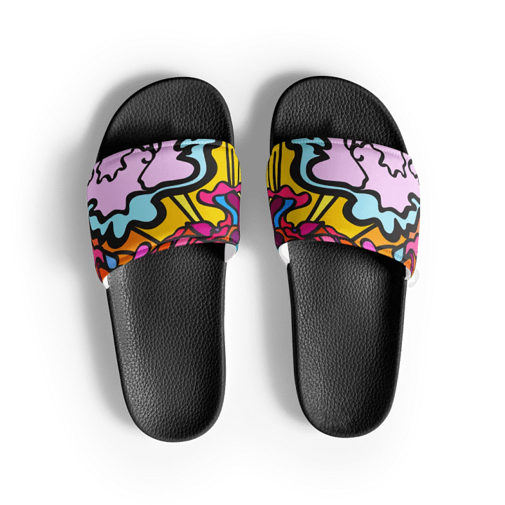 Vibrant Swirls Women's Slides - Wave at Sunset product image (1)