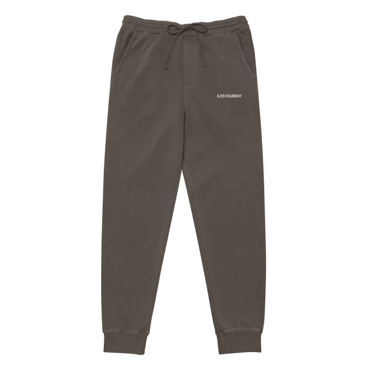 ILES YAURENT © Pantalone marrone metallico in cotone con motivo ricamato product image (2)