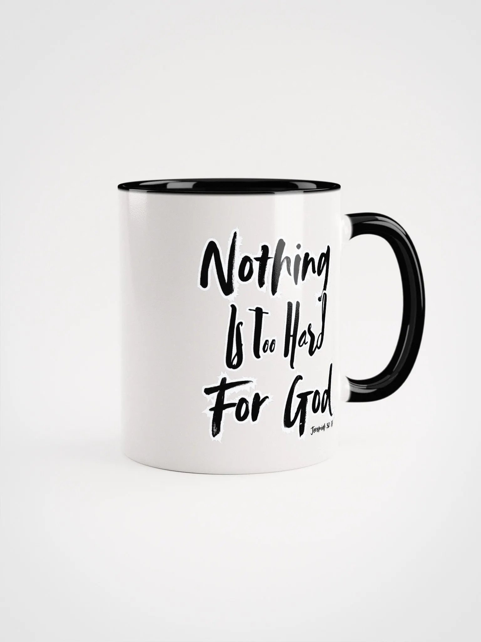 Nothing Is Too White & Black Mug product image (2)