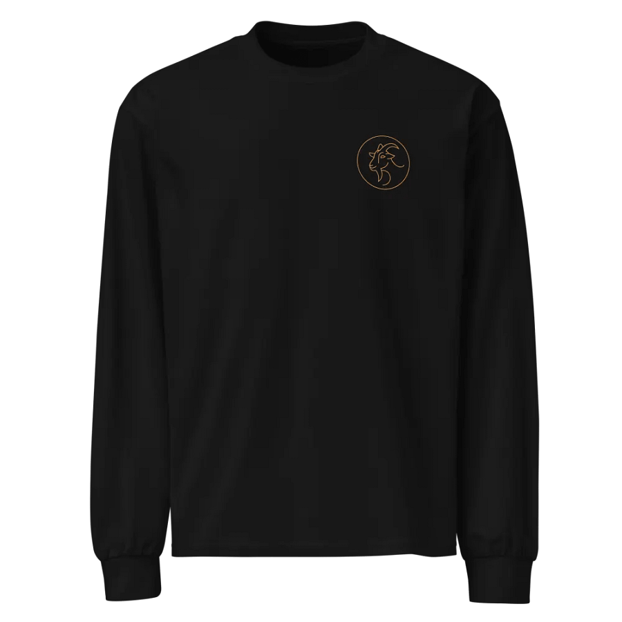 Minimalist Goat Head Circle Long Sleeve Shirt product image (1)