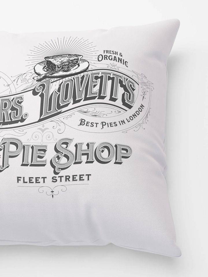 Mrs. Lovett’s Pie Shop Pillow – Sweeney Todd Broadway Decor product image (4)