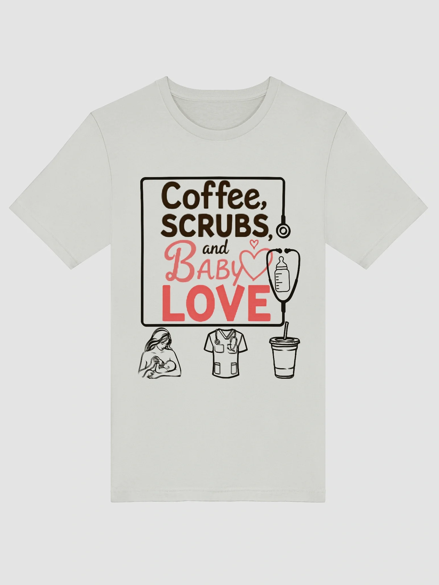 Heartfelt Medical Scrubs T-Shirt product image (29)