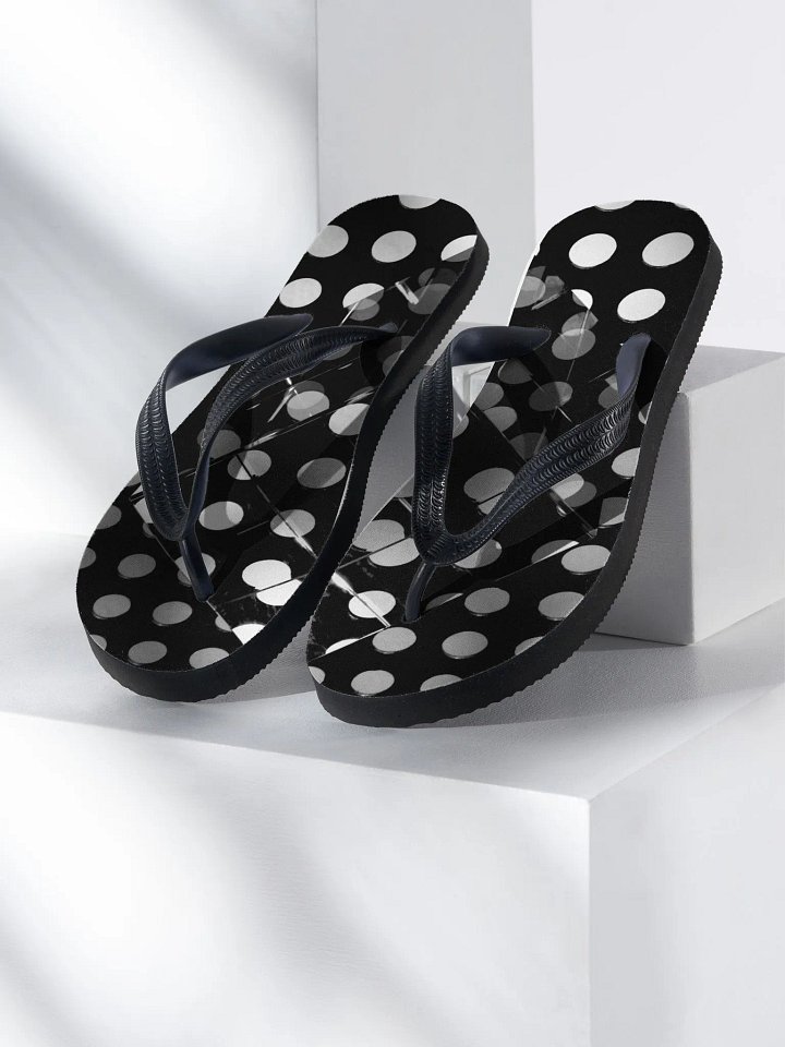 Flip Flop Cube Design Slipper Unique Design. product image (1)