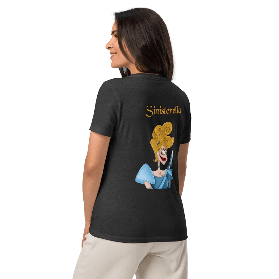 Sinisterella Graphic Printed V Neck T-shirt product image (9)