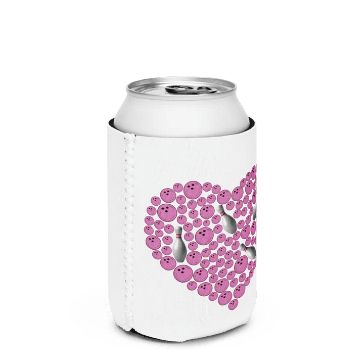 Heart Bowling Strike Can Cooler product image (2)