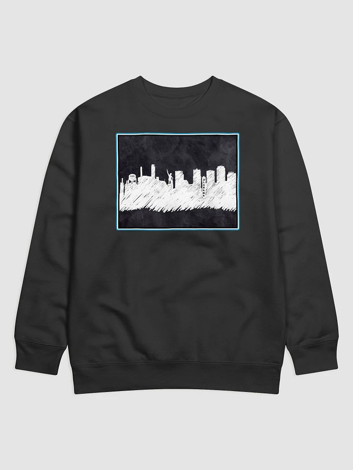 Birmingham Alabama Skyline Art – Chalkboard Silhouette Sweatshirt product image (7)