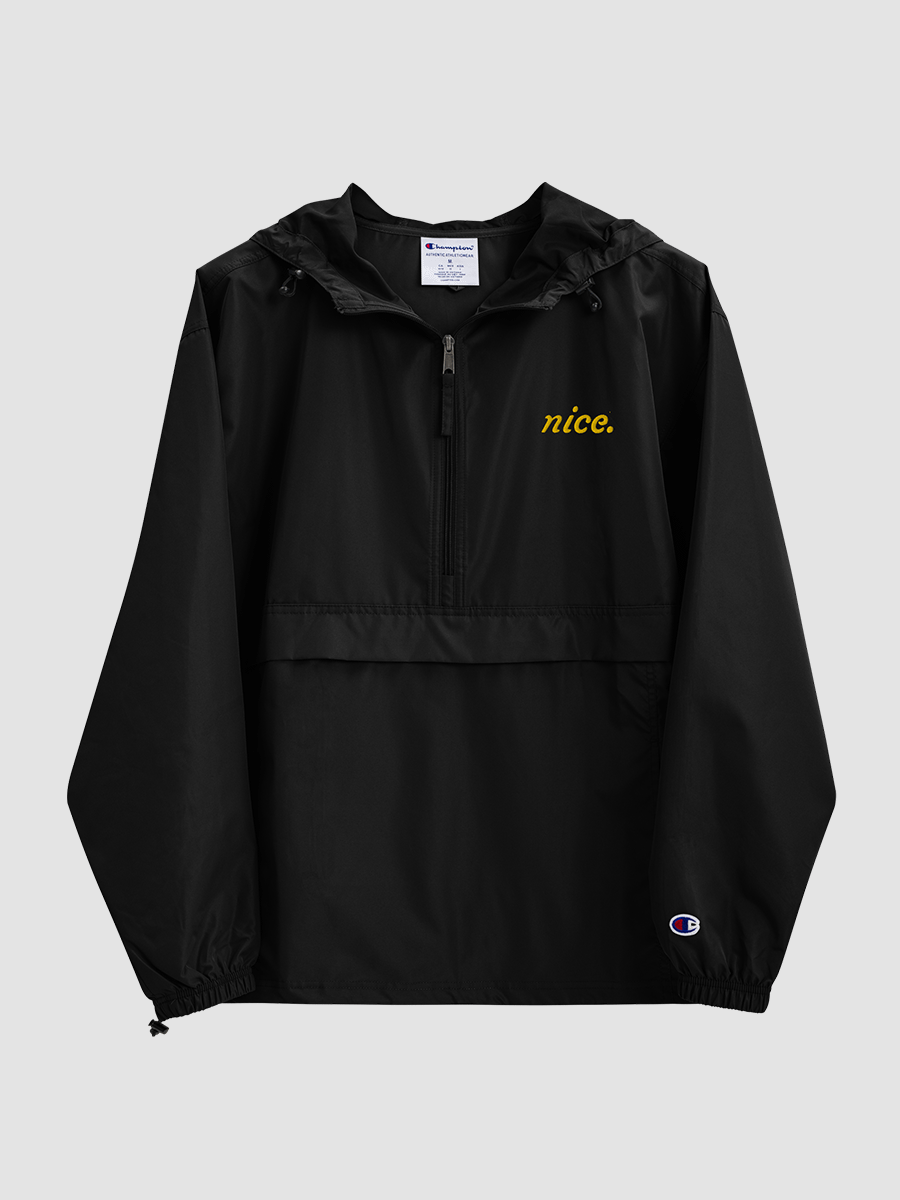 Nice. X Champion Windbreaker (Yellow on Black) product image (3)