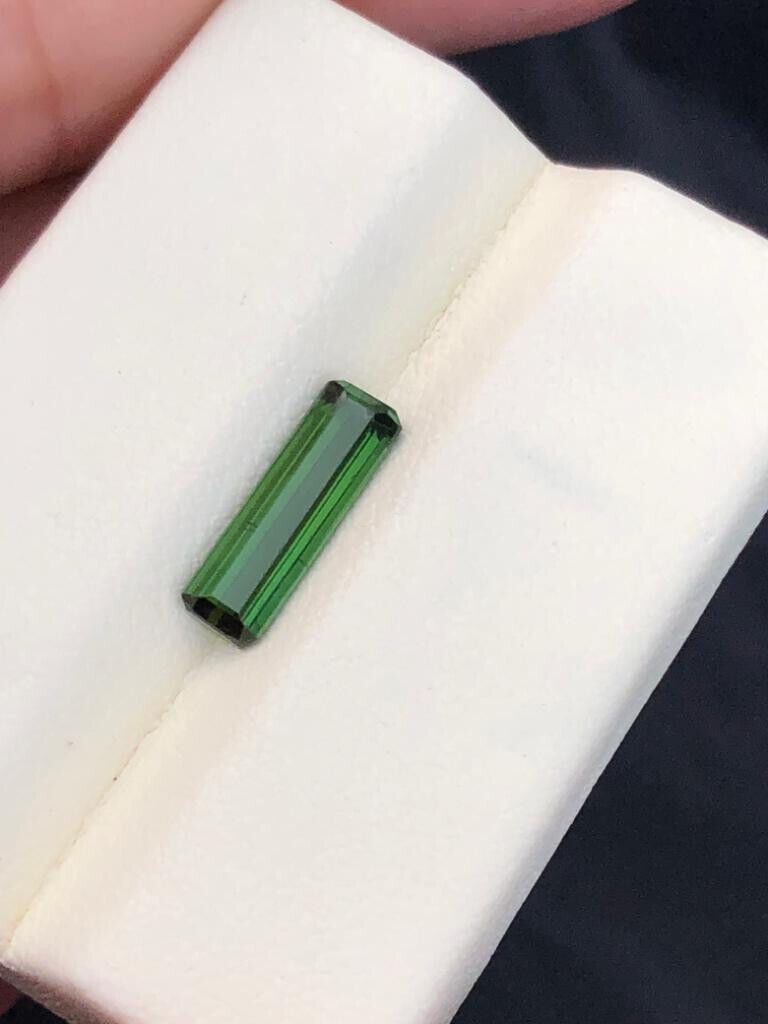 TOURMALINE GEMSTONE FOR RING & PENDANT GREEN EMERALD CUT, 1.80 CARAT product image (8)