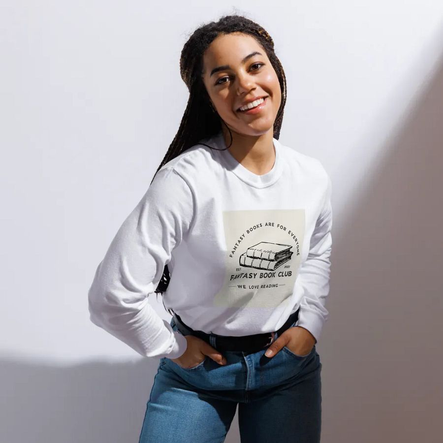 Fantasy Book Club: Fantasy Books Are For Everyone long sleeve-shirt product image (75)