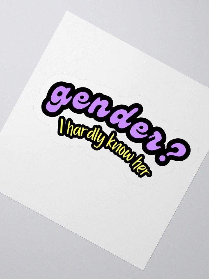 Gender? Sticker product image (4)