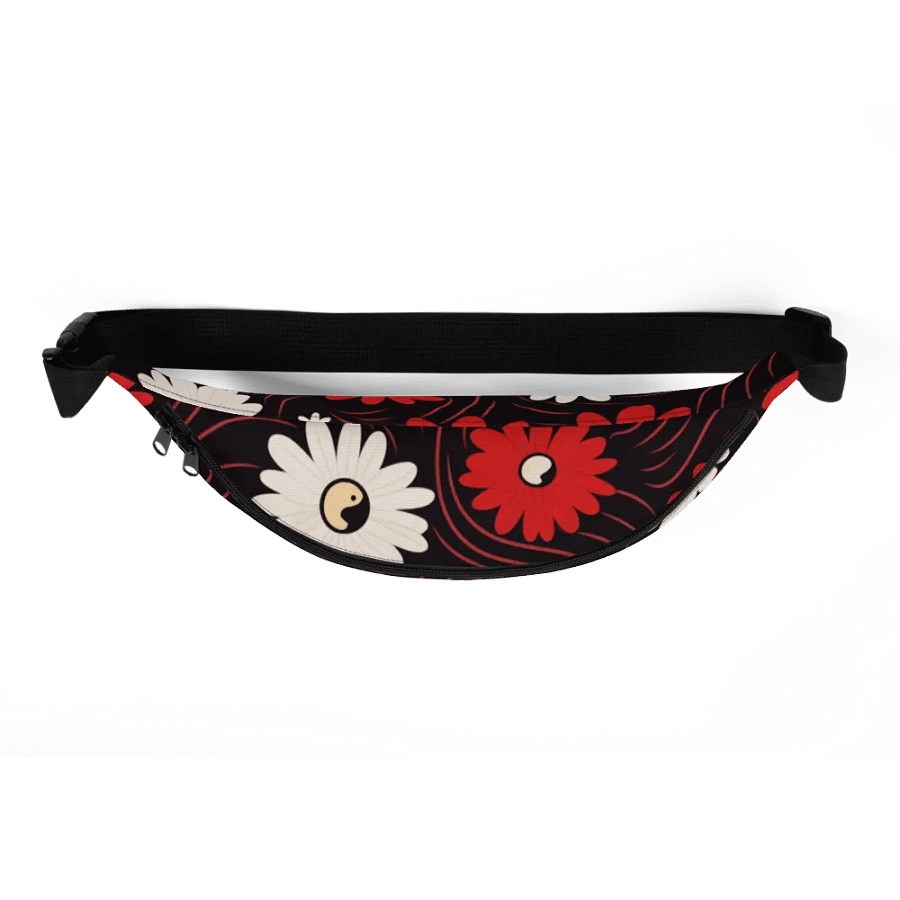 Everyday Essential Fanny Pack 🔴 Red and White Flowers ⚫️ ⚪️ Yin and Yang product image (5)