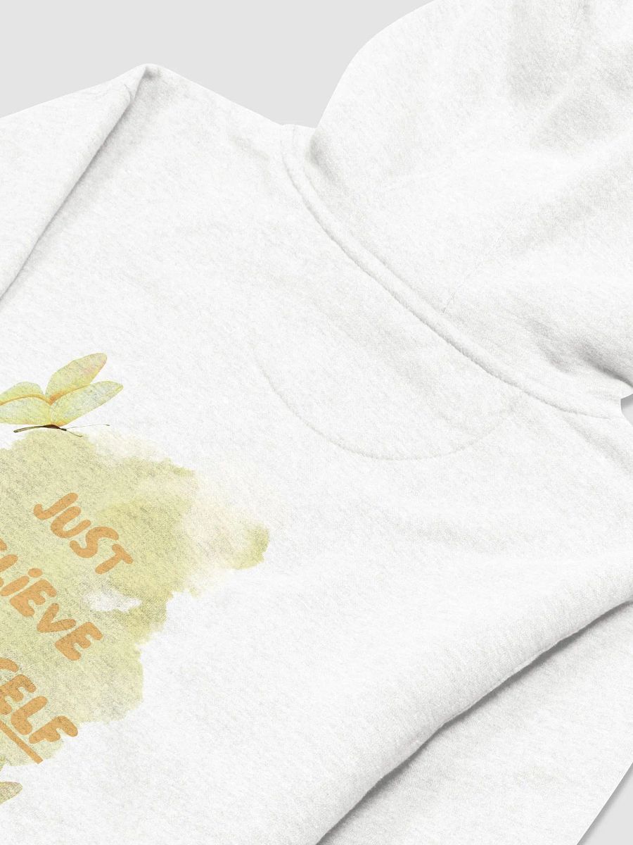 Motivational Just Believe In Yourself Soft Hoodie Yellow Watercolor Butterflies Pretty Nature product image (5)