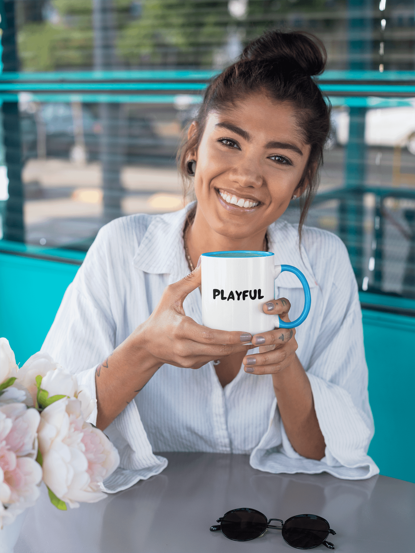 “Playful” My Vibe Ceramic Mug with Color product image (1)