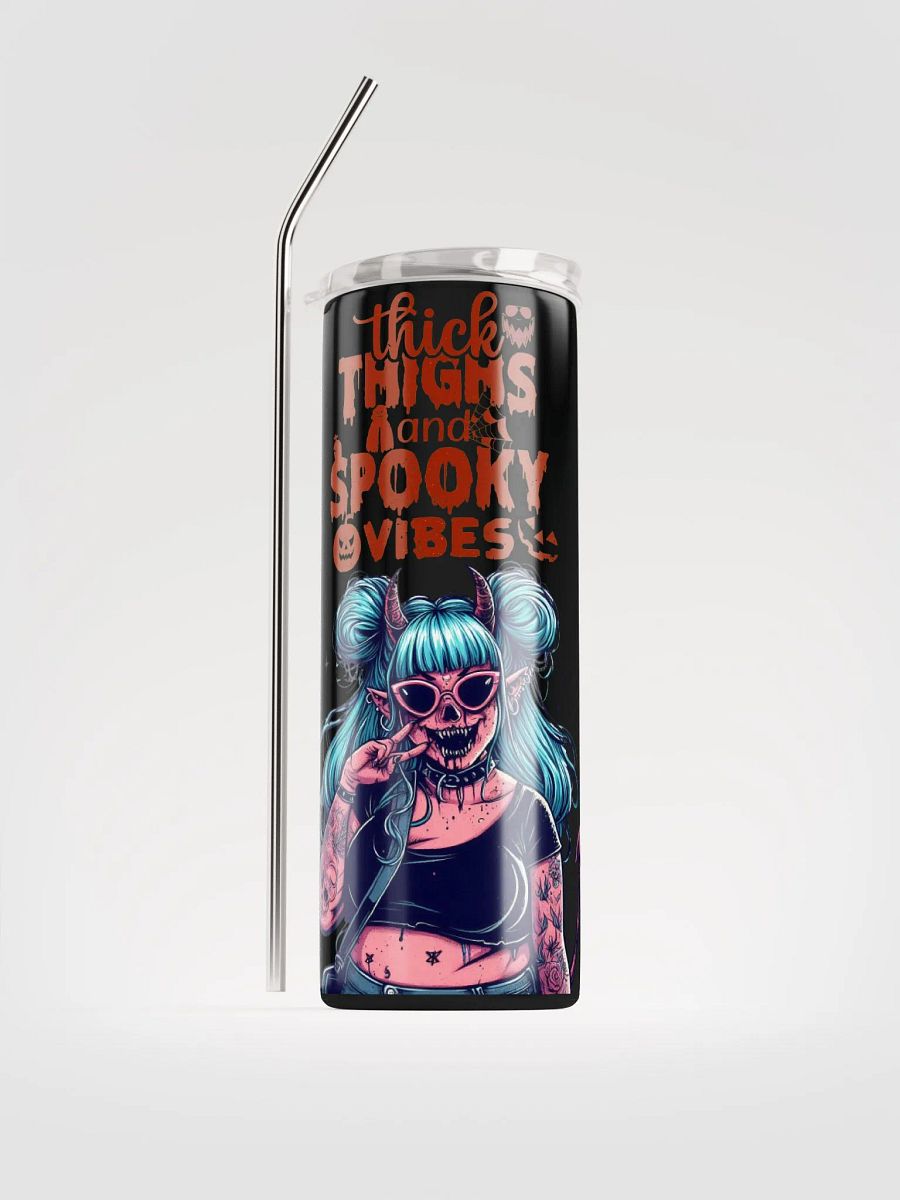 Thick thighs and spooky vibes Tumbler product image (1)