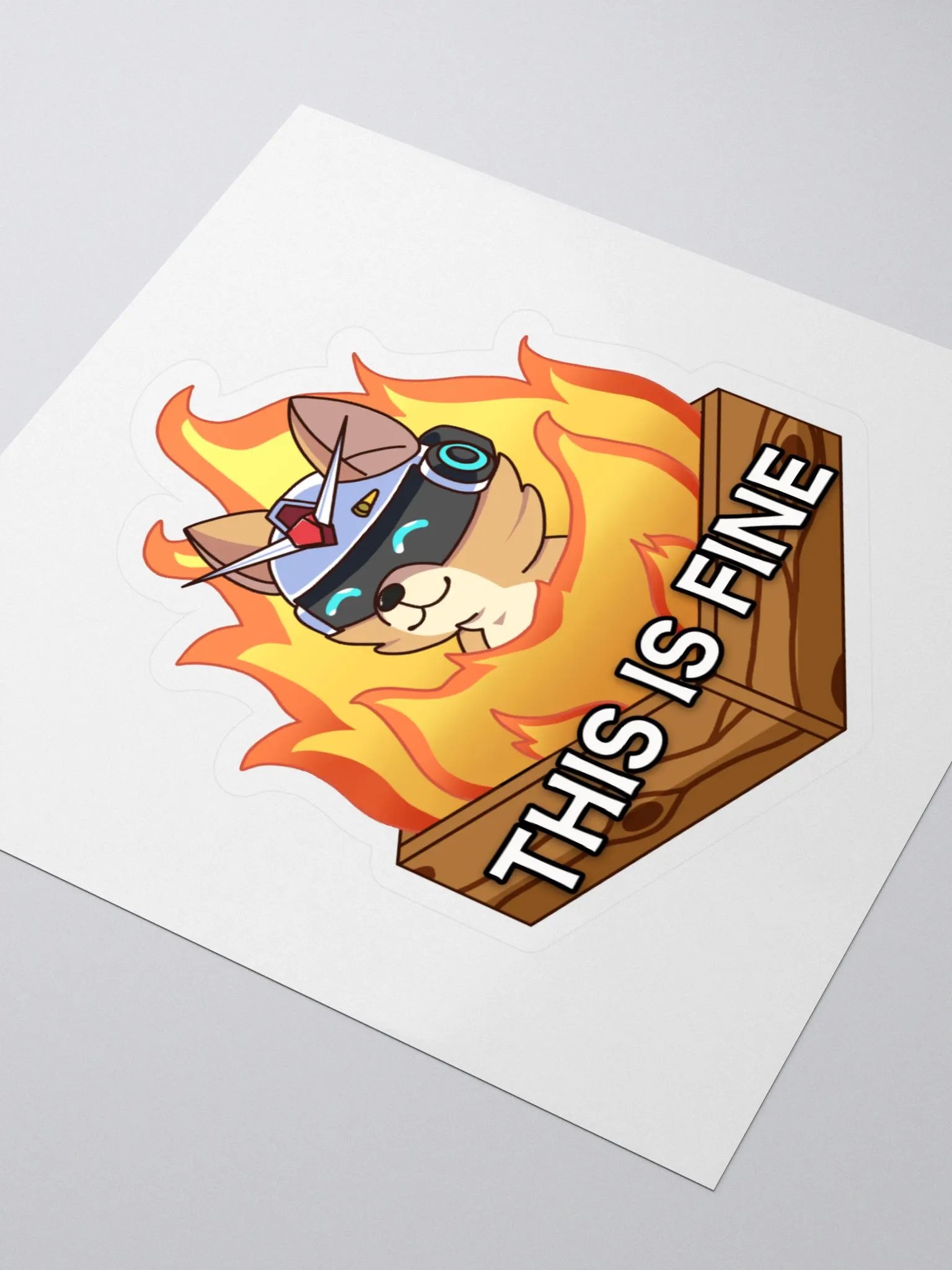 THIS IS FINE Sticker product image (3)