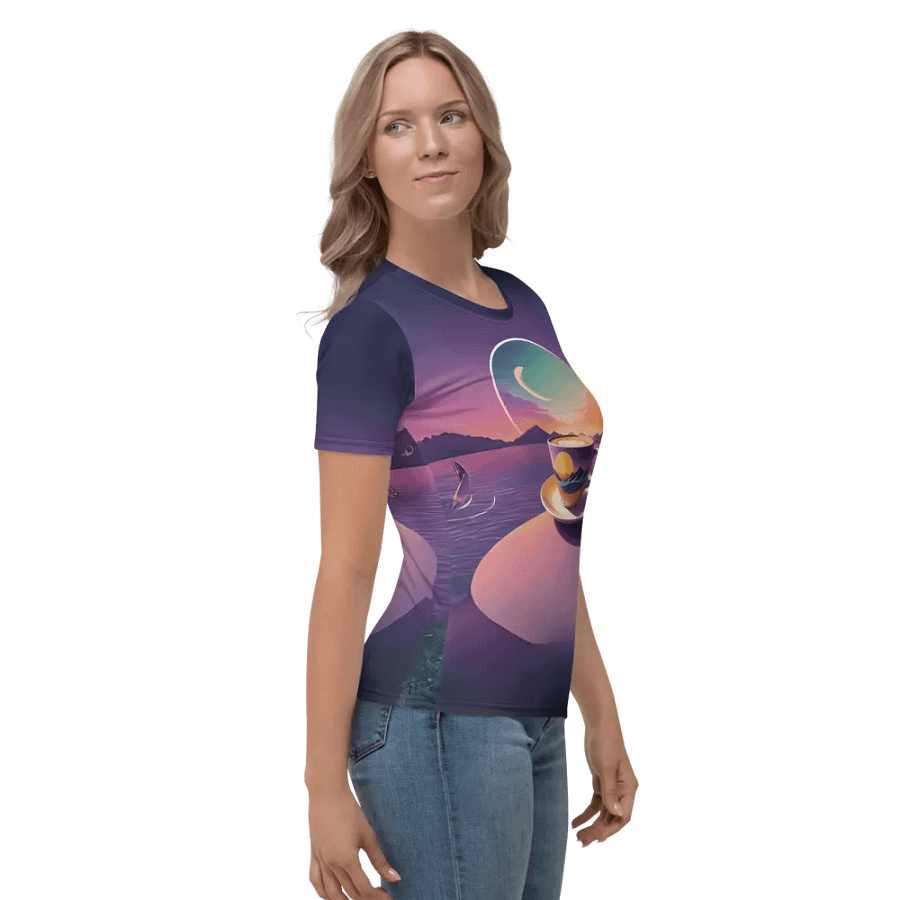 Coffee Sunset All Over Print T-shirt product image (5)