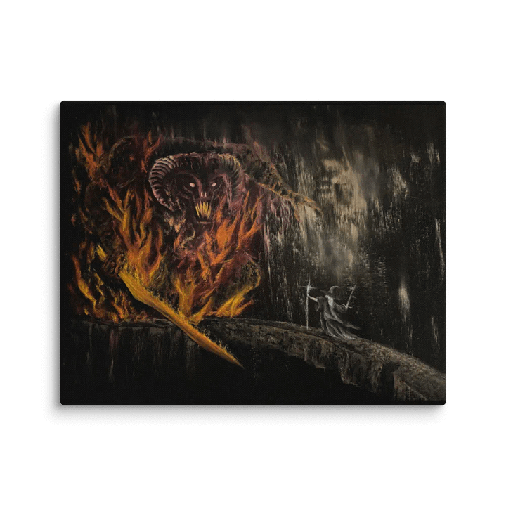 Balrog vs Gandalf Canvas Print product image (1)