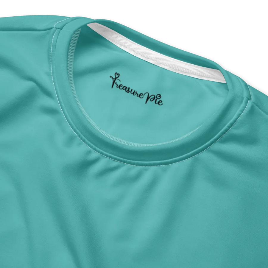 Plain Turquoise Blue True Summer Unisex Recycled Polyester Heavyweight Premium Sweatshirt by Treasure Pie product image (4)