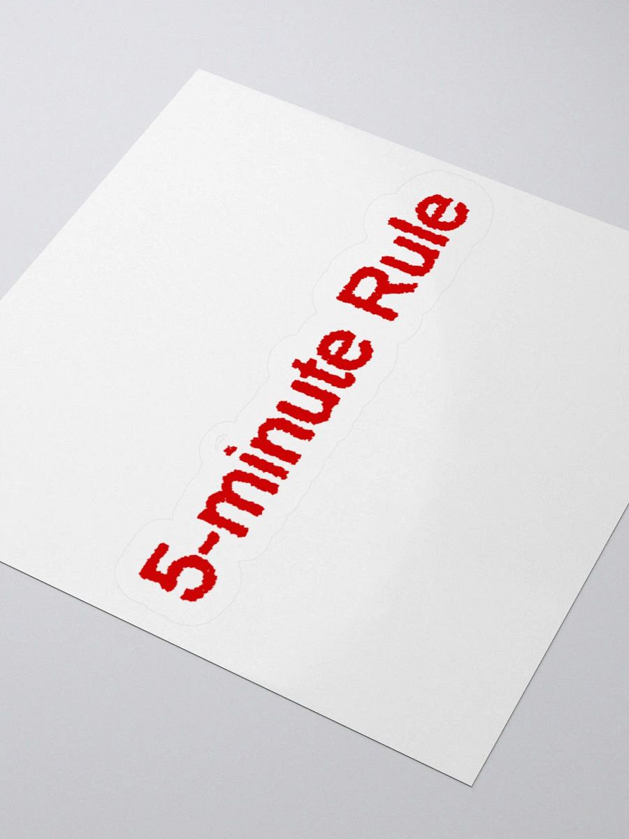 5-minute Rule Sticker product image (3)