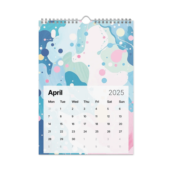 ART ABSTRACT WALL CALENDAR 2025 product image (1)