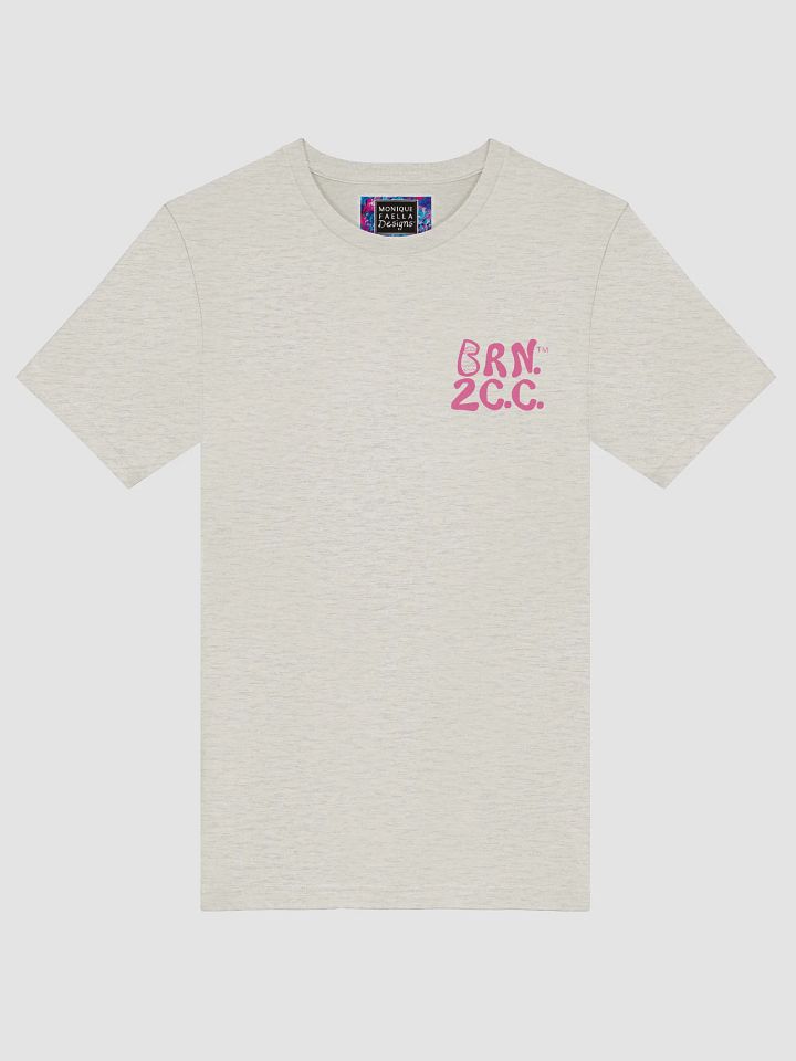 Women's | BOURNE to Cape Cod™ | Supersoft T-Shirt by Bella+Canvas | Brilliant Rose Pink Logo on Light Neutrals product image (11)