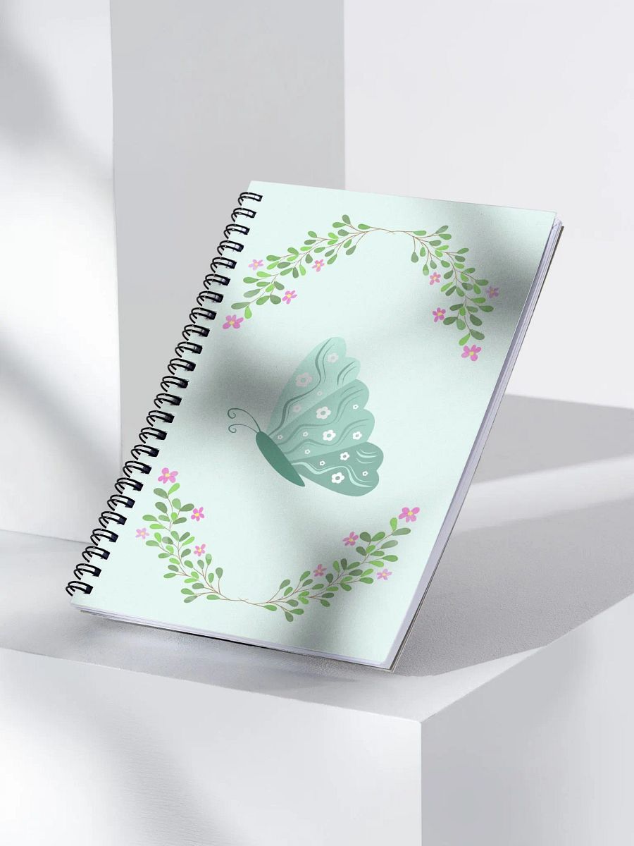 Fluttering Blooms Spiral Notebook product image (3)