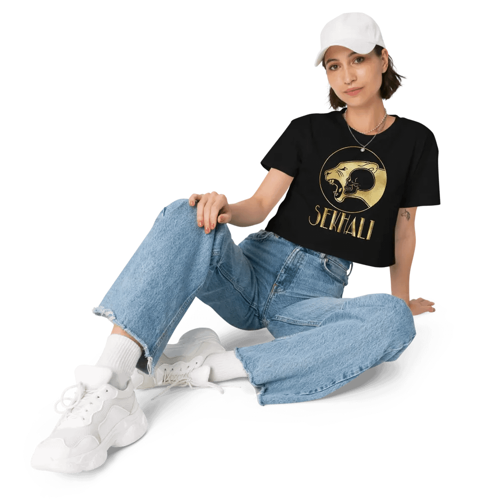 Sekhali Logo Gilded Crop Top product image (11)