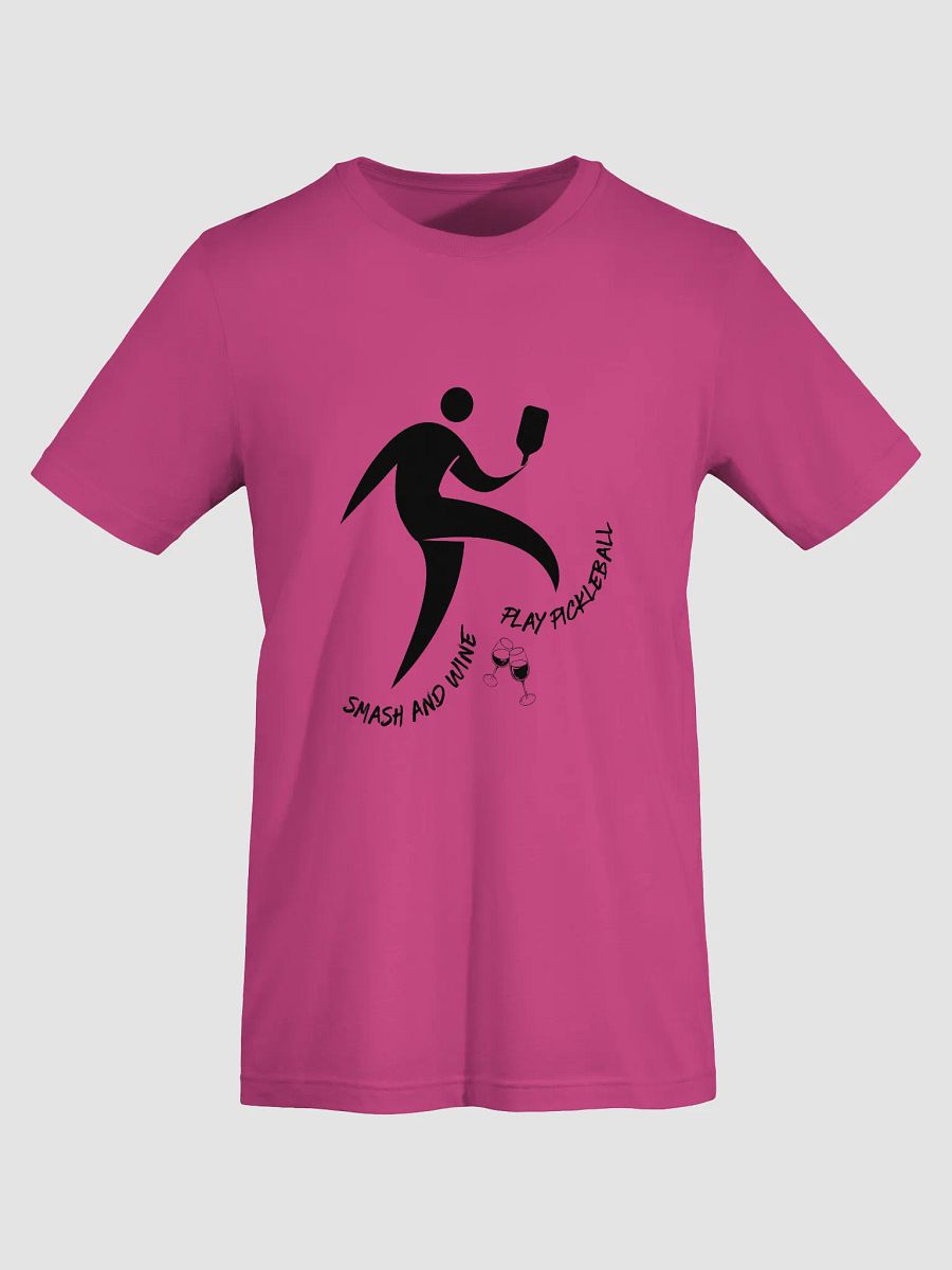 Smash and Wine Pickleball Ultrasoft T-Shirt product image (5)