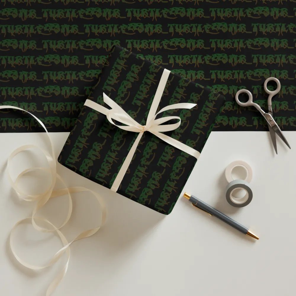 Mr turtle logo wrapping paper product image (12)