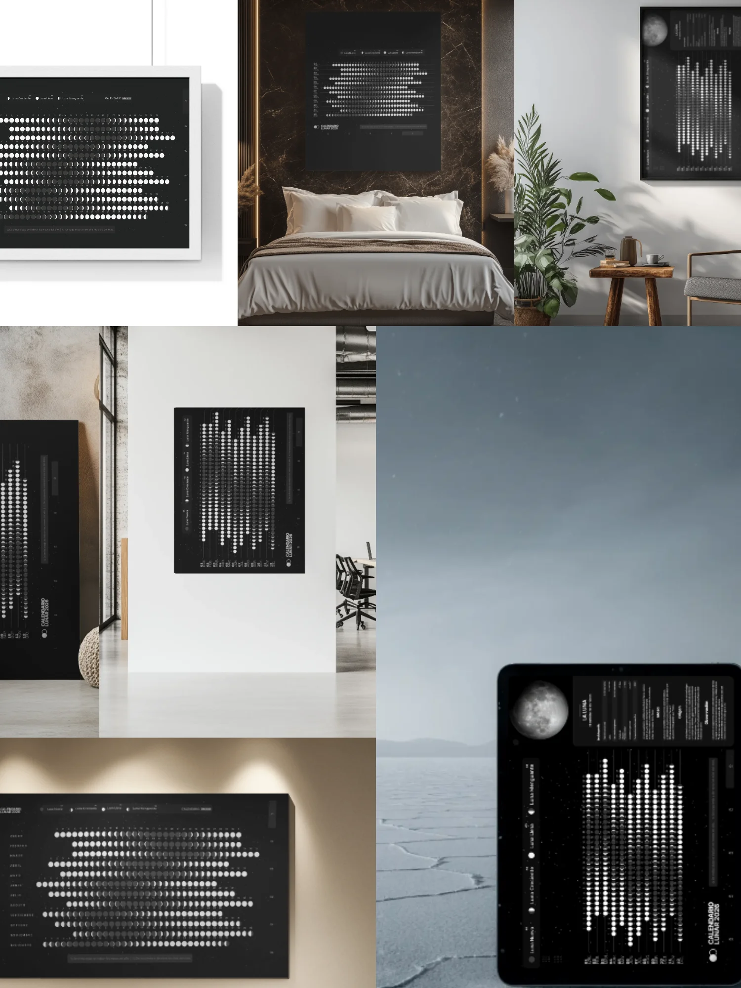 Colección de 10 Imprimibles de Calendario Lunar Premium (2026-2036) 10 años lunares product image (9)