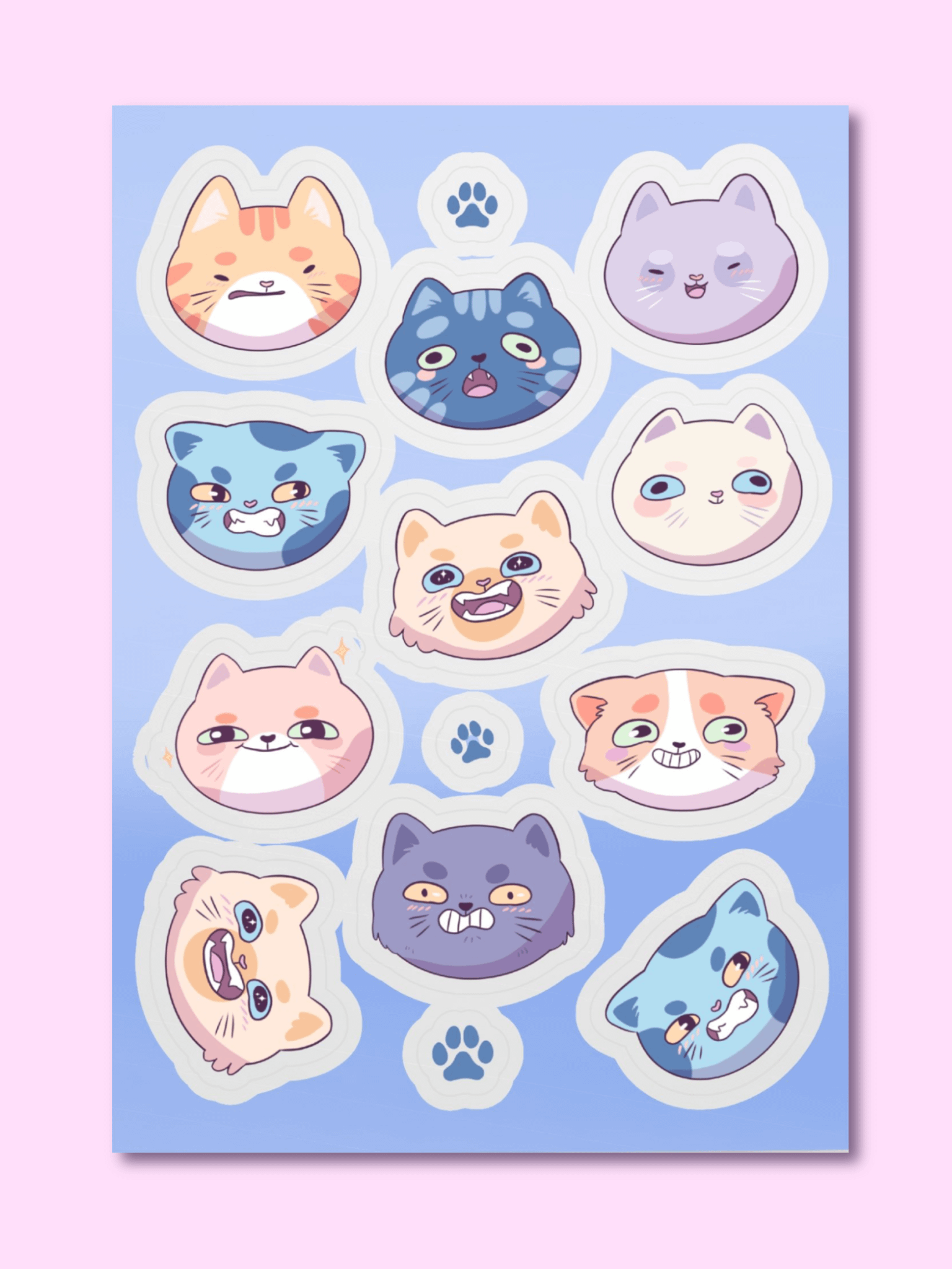 Whiskered Whimsy Sticker Collection product image (1)