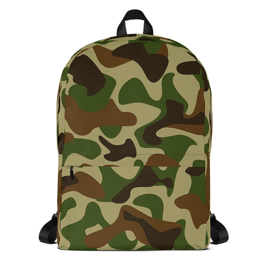 Woodland Green Army Camouflage Military Camo Pattern Backpack product image (1)