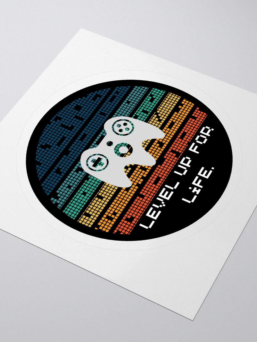Retro Gaming Level Up For Life. Sticker product image (10)