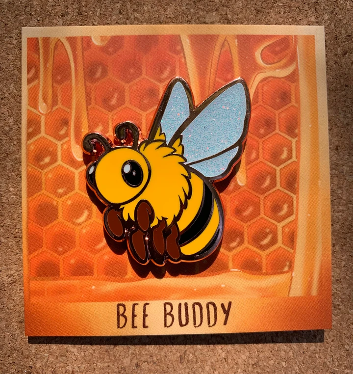 Bee Buddy Enamel Pin product image (1)